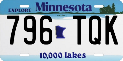 MN license plate 796TQK
