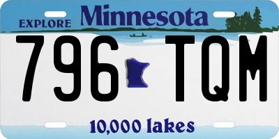 MN license plate 796TQM