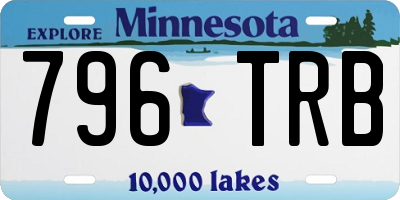 MN license plate 796TRB