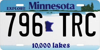 MN license plate 796TRC