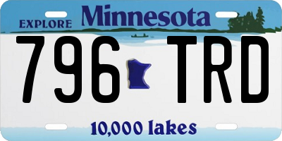 MN license plate 796TRD