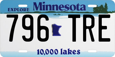 MN license plate 796TRE