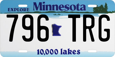 MN license plate 796TRG