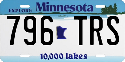 MN license plate 796TRS