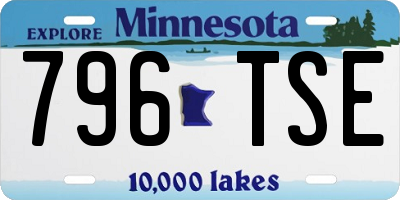 MN license plate 796TSE