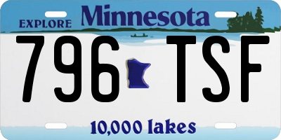 MN license plate 796TSF