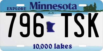 MN license plate 796TSK