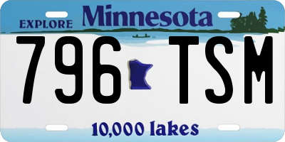 MN license plate 796TSM