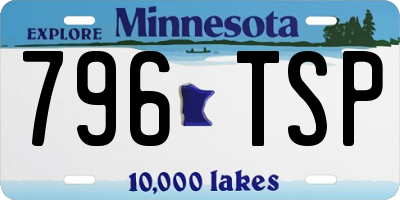 MN license plate 796TSP