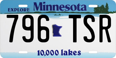 MN license plate 796TSR