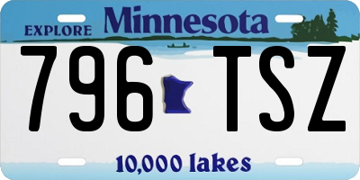 MN license plate 796TSZ