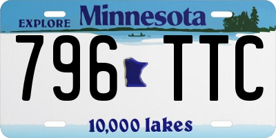 MN license plate 796TTC