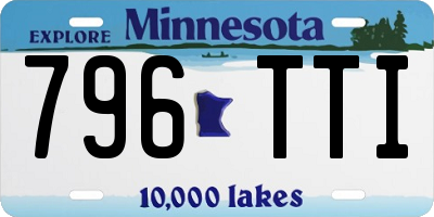 MN license plate 796TTI