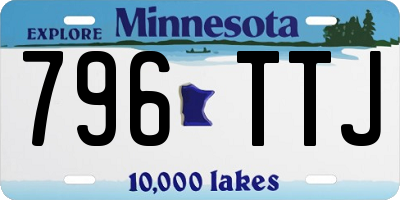 MN license plate 796TTJ
