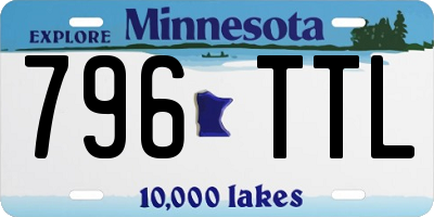 MN license plate 796TTL