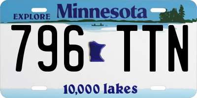MN license plate 796TTN