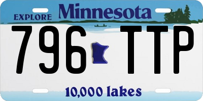 MN license plate 796TTP