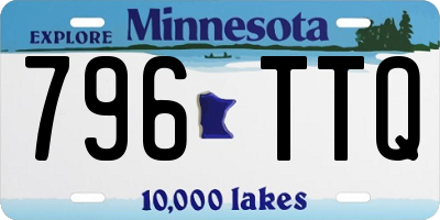 MN license plate 796TTQ