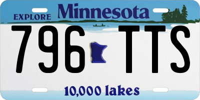MN license plate 796TTS