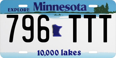 MN license plate 796TTT