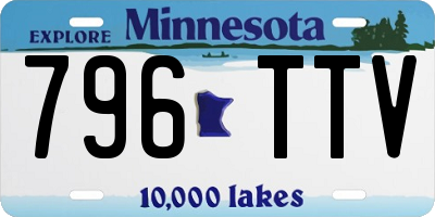 MN license plate 796TTV