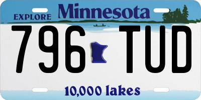 MN license plate 796TUD