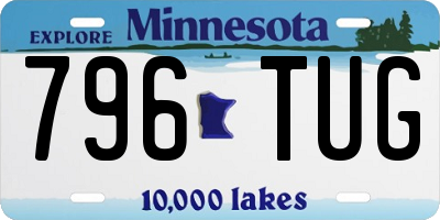 MN license plate 796TUG