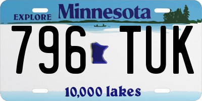 MN license plate 796TUK