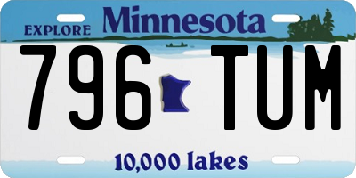 MN license plate 796TUM