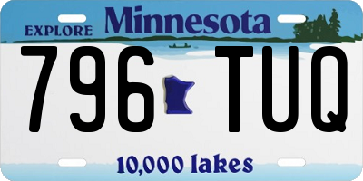 MN license plate 796TUQ