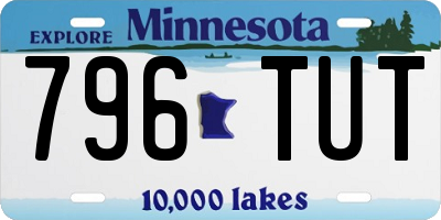 MN license plate 796TUT