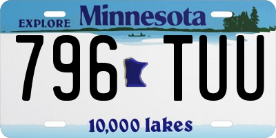 MN license plate 796TUU
