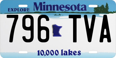 MN license plate 796TVA