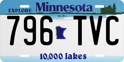 MN license plate 796TVC