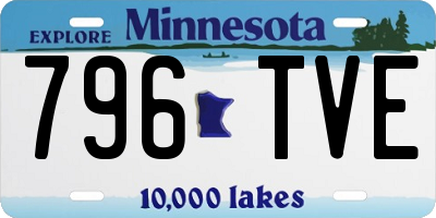 MN license plate 796TVE