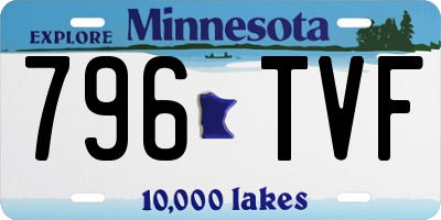 MN license plate 796TVF