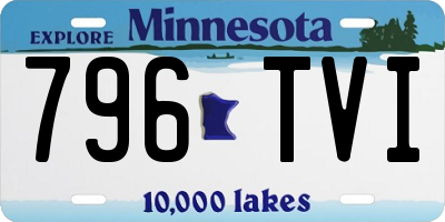 MN license plate 796TVI