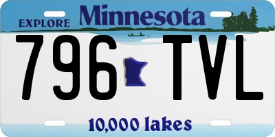 MN license plate 796TVL