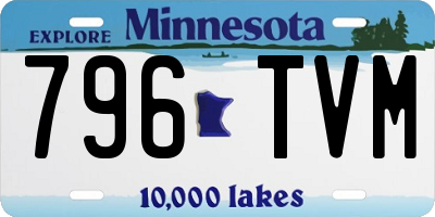 MN license plate 796TVM