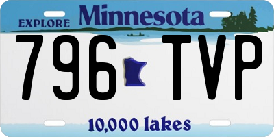 MN license plate 796TVP