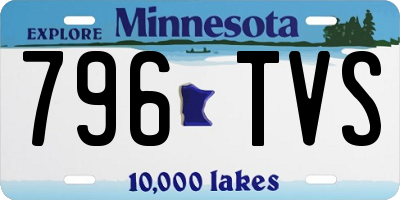 MN license plate 796TVS