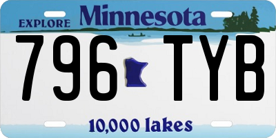 MN license plate 796TYB