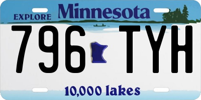 MN license plate 796TYH