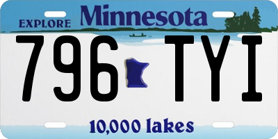 MN license plate 796TYI