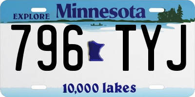 MN license plate 796TYJ