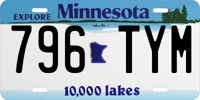 MN license plate 796TYM