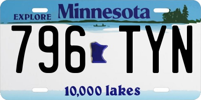 MN license plate 796TYN
