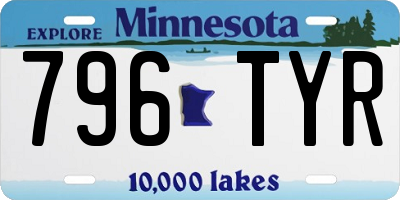 MN license plate 796TYR