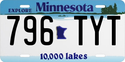 MN license plate 796TYT