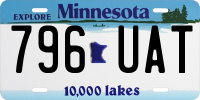 MN license plate 796UAT